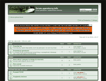 Tablet Screenshot of forum.operatorzy.info